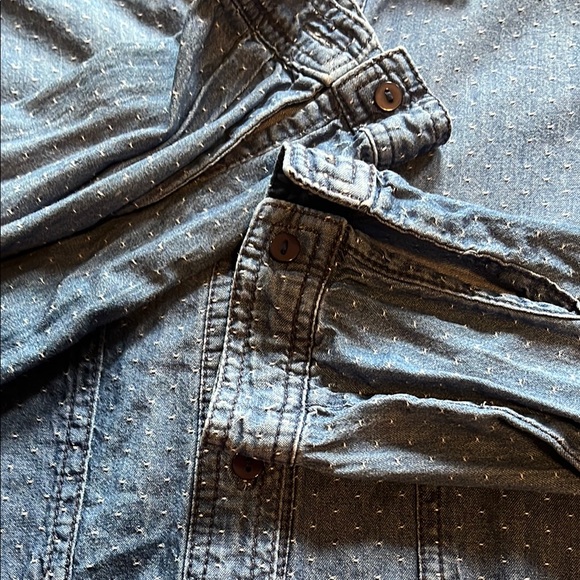 Max Studio Blue Denim Shirt Dress - Picture 6 of 8